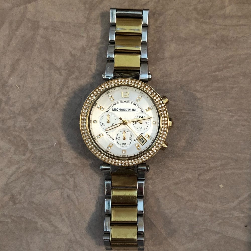Michael Kors watch in gold & silver